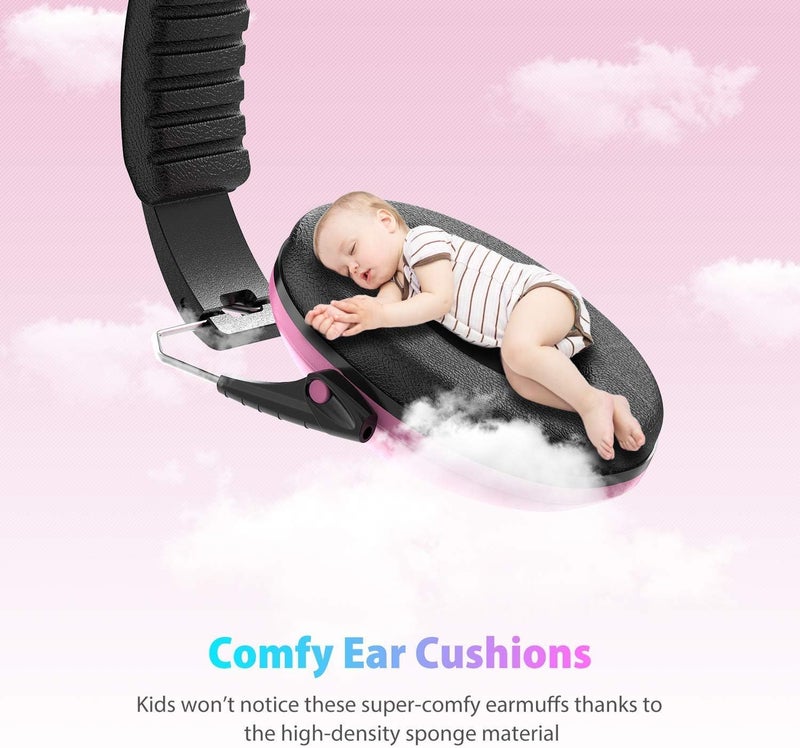 Dr.Meter Ear Muffs for Noise Reduction: EM100 27.4SNR Kids Noise Cancelling Headphones with Adjustable Headband - Adults Kids Ear Protection for Monster Truck Concert Autistic Sensory 2PACK - Image 5